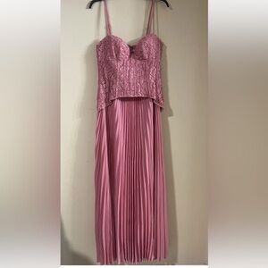 Fashion Nova Pink Lace Dress